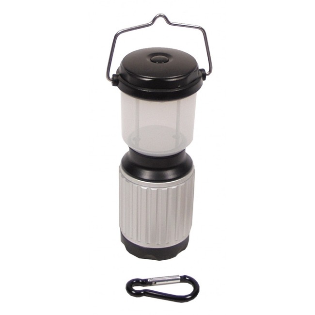 Camping Lantern, 17 LED, silver-black, waterproof