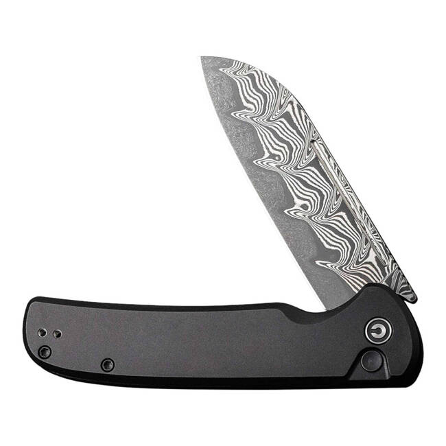 DAMASCUS KNIFE CHEVALIER II ALUMINUM BLACK - CIVIVI