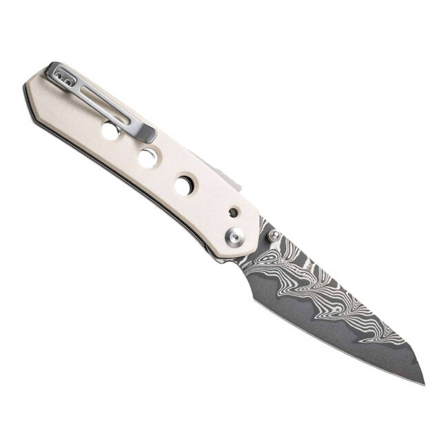 DAMASCUS KNIFE VISION FG G10 IVORY - CIVIVI