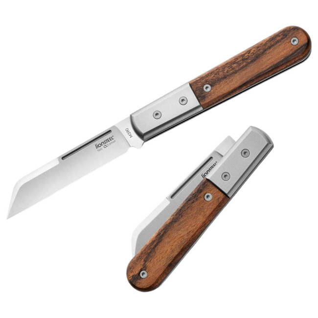 "Dom Barlow Canvas Santos Wood" POCKET KNIFE - LionSteel