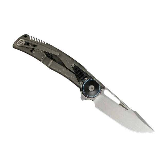 EDC KNIFE GTR DARK TITANIUM BEAD BLAST STONEWASHED ZIRCONIUM - REATE