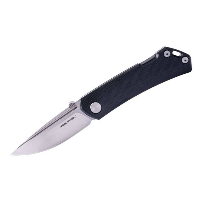 EDC KNIFE LUNA MAIUS ECO G10 BLACK - REAL STEEL