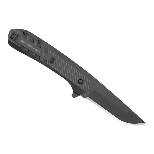 EDC KNIFE RAZOR VX4 3.0" CF G10 ALL BLACK - OUTDOOR EDGE