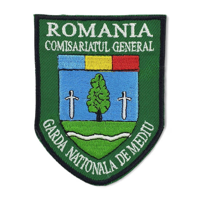 Emblema Comisariatul General Garda Nationala de Mediu, cu aplicare prin coasere