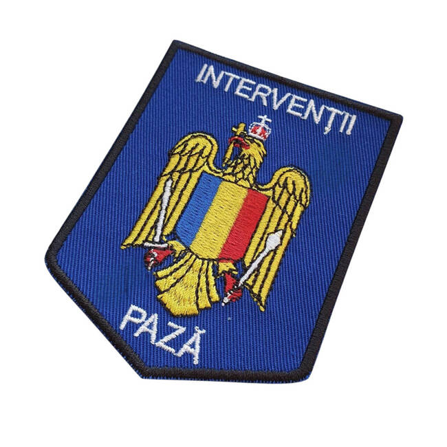 Emblema Interventii Paza, cu aplicare prin coasere