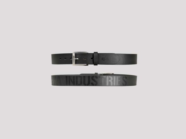 Embossed Alpha Belt black