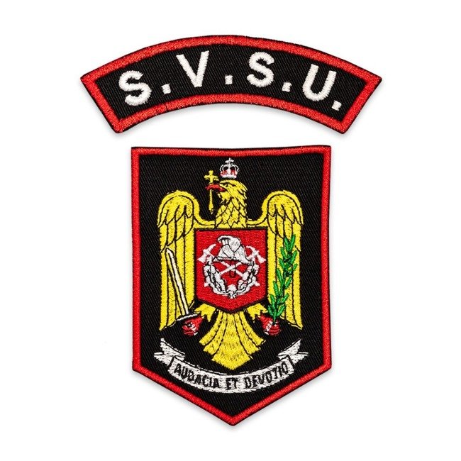 Embroidered SVSU emblem, with thermo application