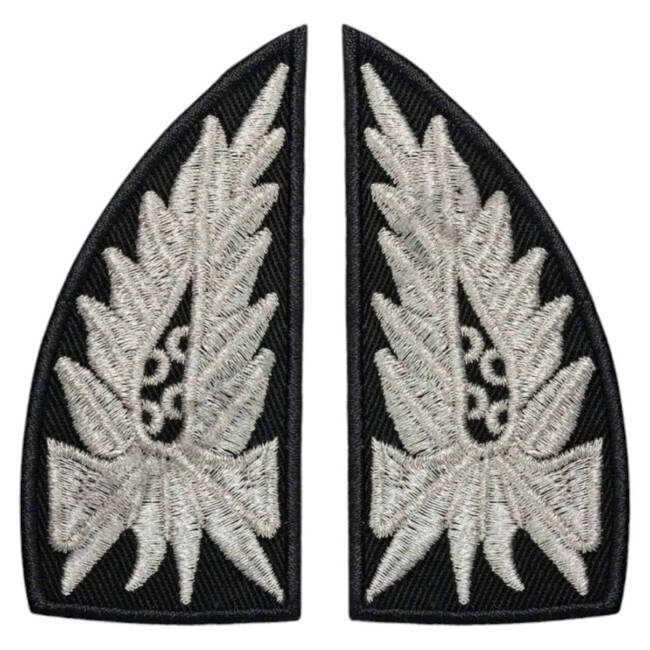 Embroidered distinctive elements for the Local Police uniform