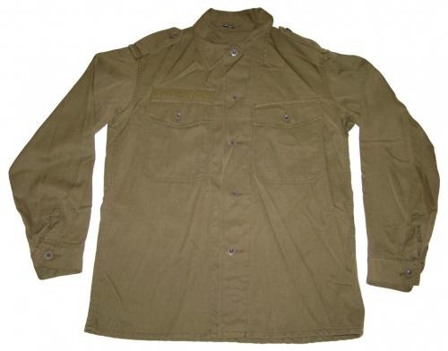 FIELD SHIRT - OD GREEN - AUSTRIAN ARMY MILITARY SURPLUS - USED