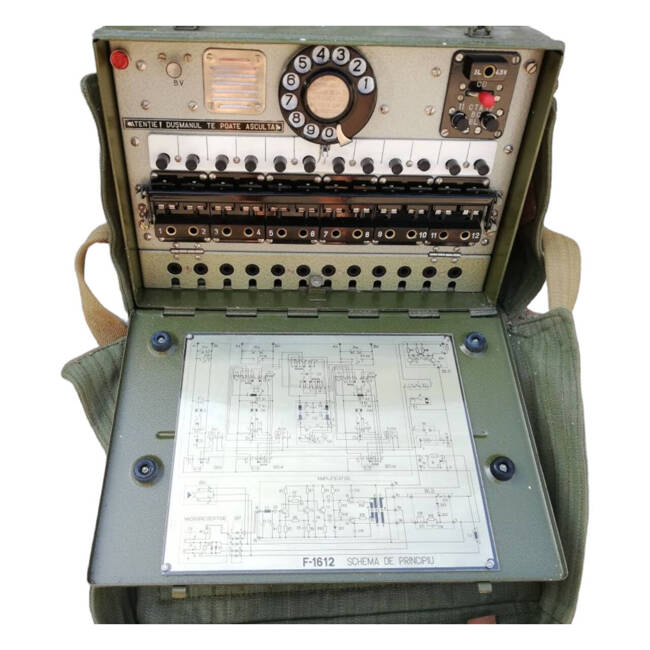 FIELD TELEPHONE EXCHANGE F 1612 - MILITARY SURPLUS ROMANIAN ARMY - LIKE NEW, IN PERFECT WORKING CONDITION