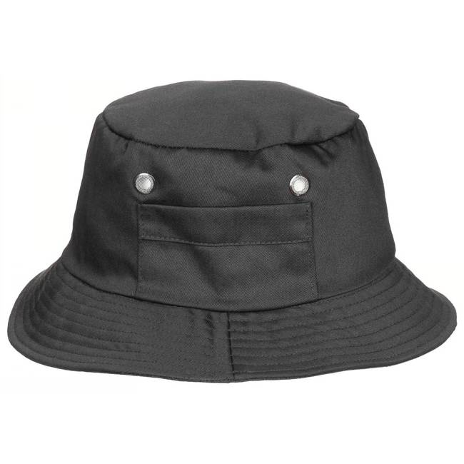 FISHER HAT WITH SIDE POCKET - MFH® - BLACK