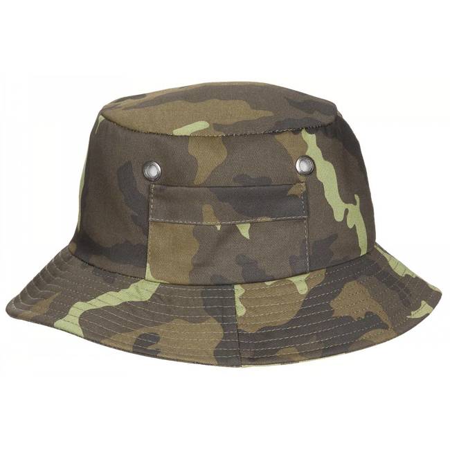 FISHER HAT WITH SIDE POCKET - MFH® - M95 CZ CAMOUFLAGE