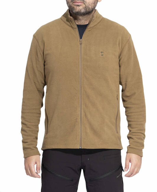 FLEECE SWEATER WITH ZIPPER - ELK - PENTAGON® - COYOTE