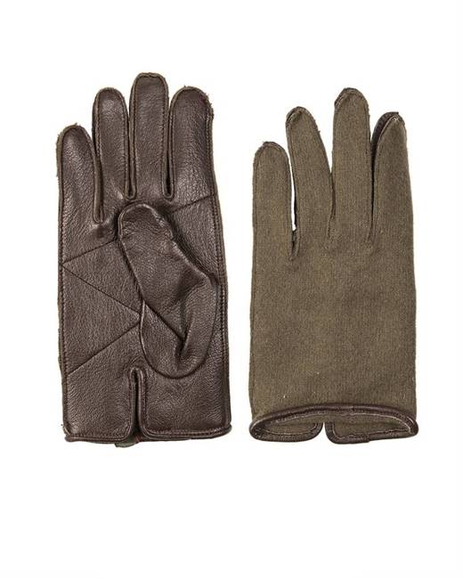 FRENCH GLOVES - US TYPE - LEATHER/WOOL - USED