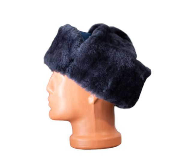 Fur hat, Cold War era, Romanian Army Surplus - Dark blue