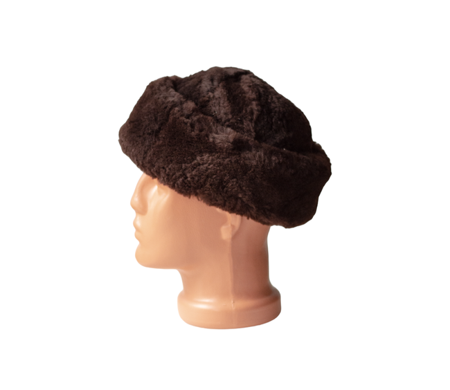 Fur hat for women, Cold War era, Romanian Army Surplus - Brown