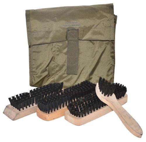 GERMAN ARMY O.D. SHOE CLEANING SET USED