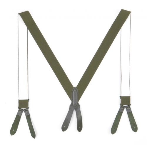 GERMAN ARMY O.D. SUSPENDERS USED