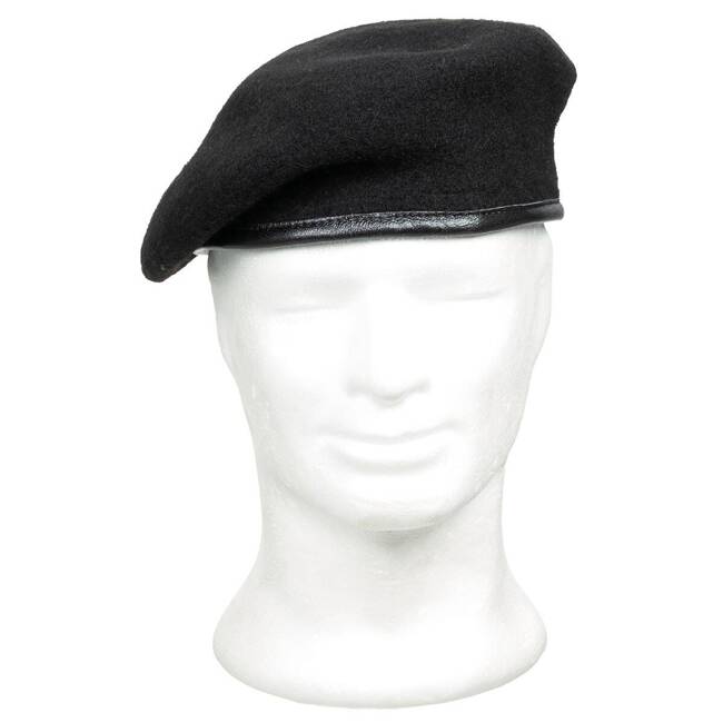 GERMAN BERET, BLACK - MFH