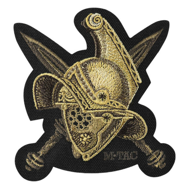 GLADIATOR HELMET PATCH (EMBROIDERED) - BLACK - M-TAC