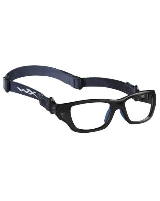 Glasses - Wileyx - FLASH Clear Matte Black Lightning/Electric Blue Frame