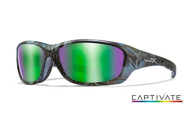 Glasses - Wileyx - GRAVITY - Captivate Green Mirror Kryptek Neptune Frame