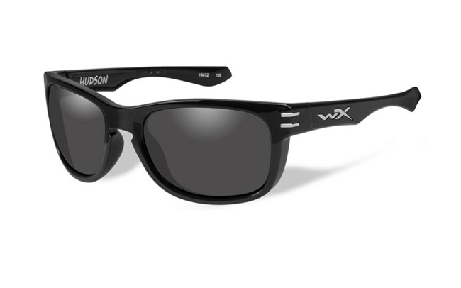 Glasses - Wileyx - HUDSON Smoke Grey Gloss Black Frame