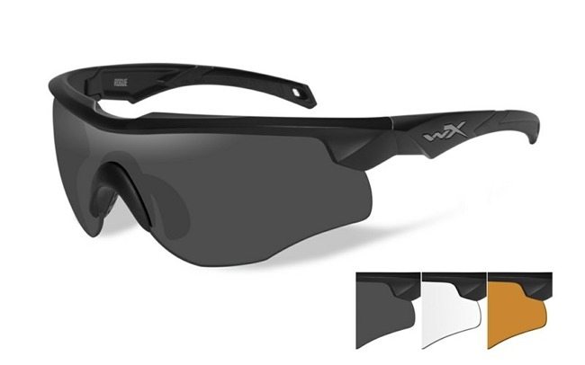 Glasses - Wileyx - ROGUE Grey/Clear/Light Rust Matte Black Frame