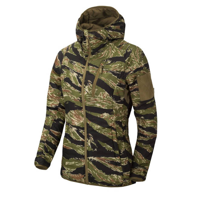 HOODED JACKET FOR WOMEN - WOLFHOUND® - Climashield® Apex™ - Helikon-Tex® - TIGER STRIPE