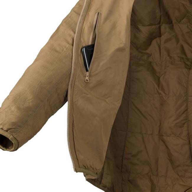 HOODED JACKET FOR WOMEN - WOLFHOUND® - Climashield® Apex™ - Helikon-Tex® - US WOODLAND