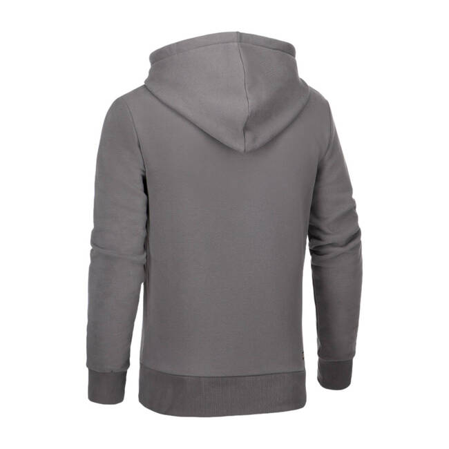 HOODIE WITH ZIPPER AND CG LOGO - WOLF GREY - CLAWGEAR