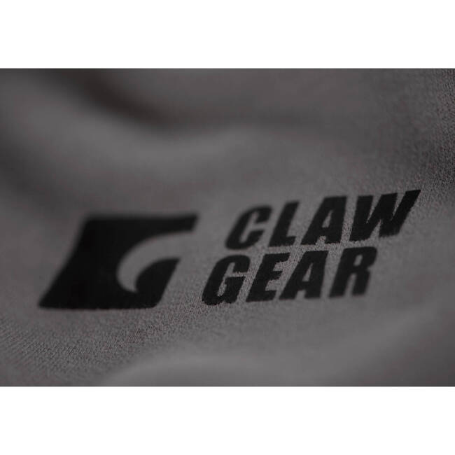 HOODIE WITH ZIPPER AND CG LOGO - WOLF GREY - CLAWGEAR