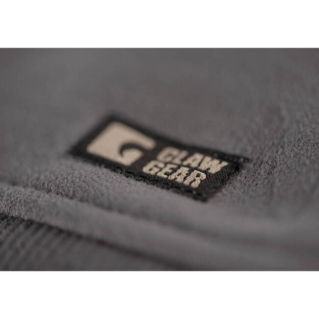 HOODIE WITH ZIPPER AND CG LOGO - WOLF GREY - CLAWGEAR