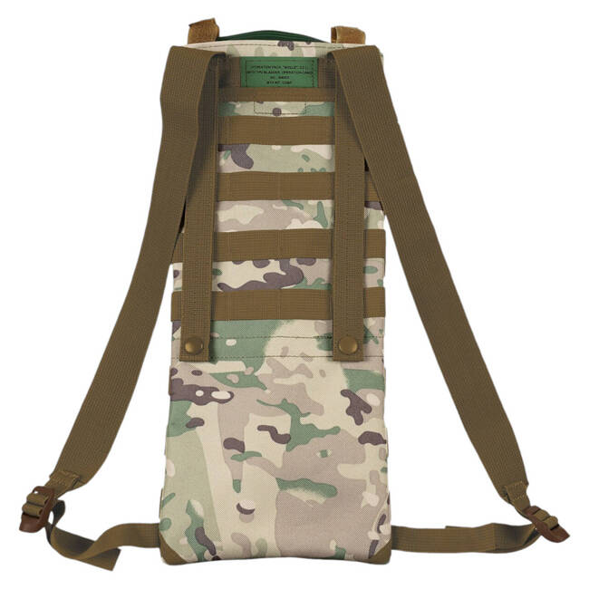 HYDRATION BACKPACK SET WITH BLADDER AND INTERCHANGEABLE MOUTHPIECE - MOLLE SYSTEM - OPERATION CAMO - 2,5 L - MFH  