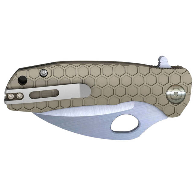 Honey Badger - TAN PLAIN - LARGE - CLAW POCKET KNIFE