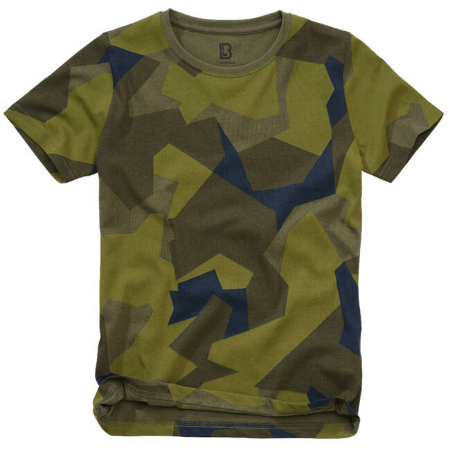 KIDS COTTON T-SHIRT - SWEDISH CAMO - BRANDID