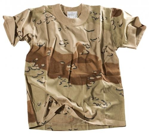 KIDS T-SHIRT US DESERT CAMO 