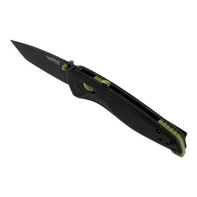 KNIFE WITH ASSISTED OPENER AEGIS AT TANTO BLACK - SOG