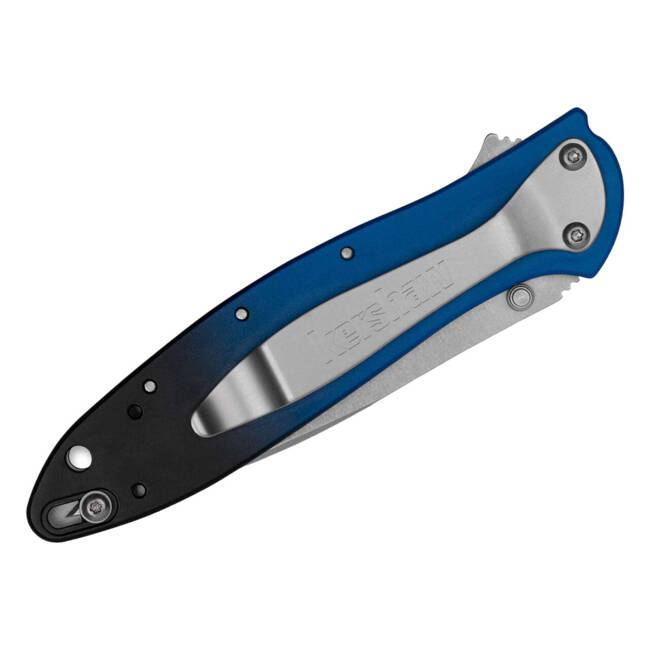 KNIFE WITH ASSISTED OPENER LEEK ALUMINUM GRADIENT - BLUE/BLACK - KERSHAW