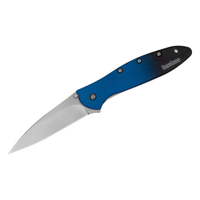 KNIFE WITH ASSISTED OPENER LEEK ALUMINUM GRADIENT - BLUE/BLACK - KERSHAW