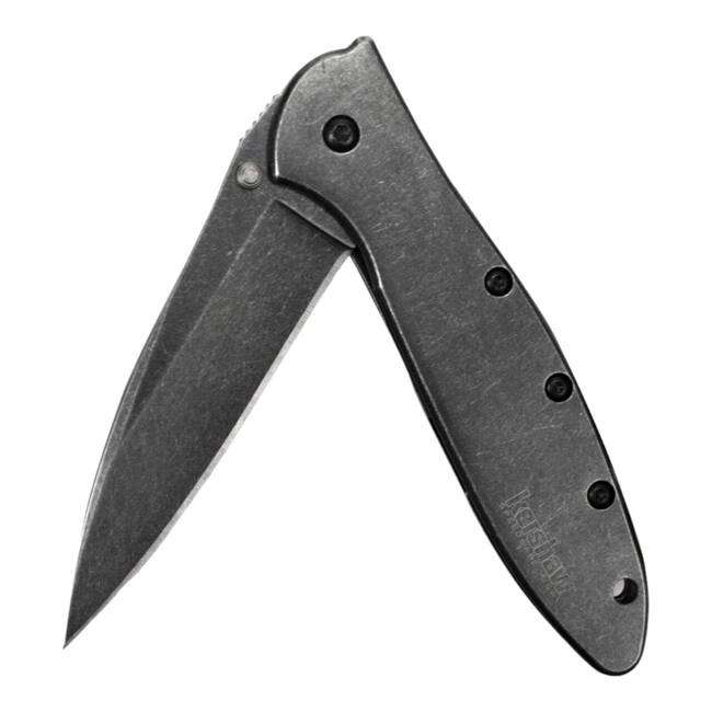 KNIFE WITH ASSISTED OPENER LEEK BLACKWASH - KERSHAW