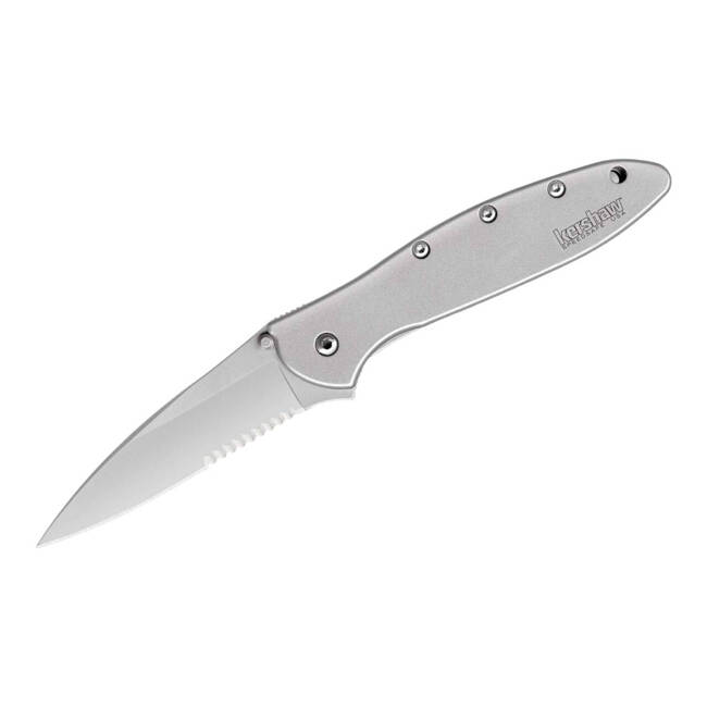 KNIFE WITH ASSISTED OPENER LEEK SERRATED - KERSHAW