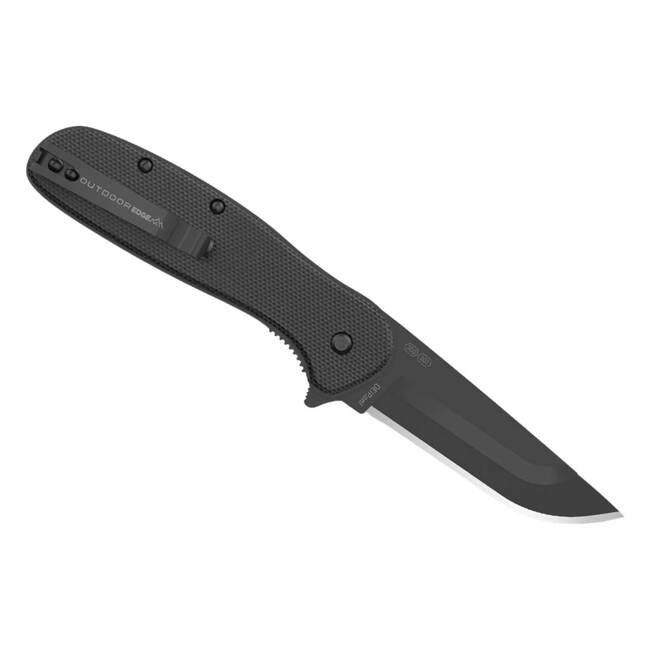 KNIFE WITH ASSISTED OPENER RAZOR VX2 3.0" G10 - ALL BLACK - OUTDOOR EDGE