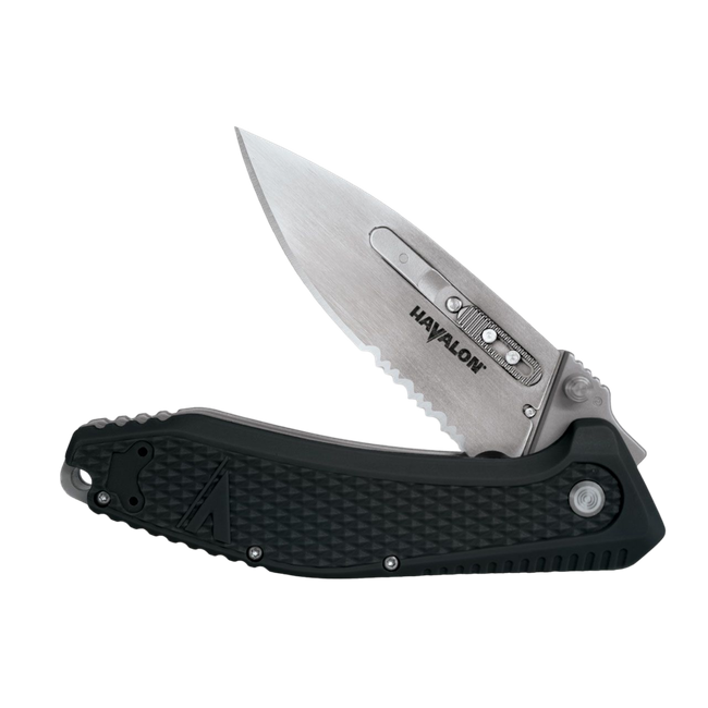 KNIFE WITH ASSISTED OPENER REDI BLACK - HAVALON