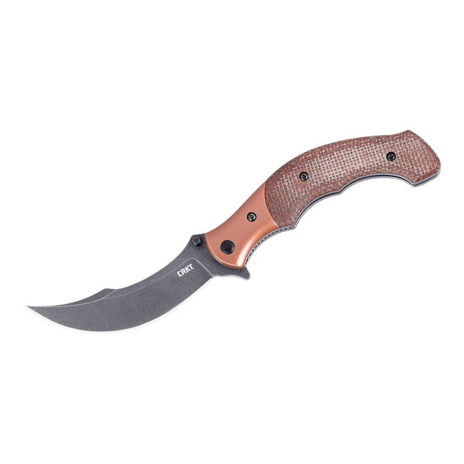 KNIFE WITH ASSISTED OPENER RITUAL COMPACT MICARTA NATURAL - CRKT