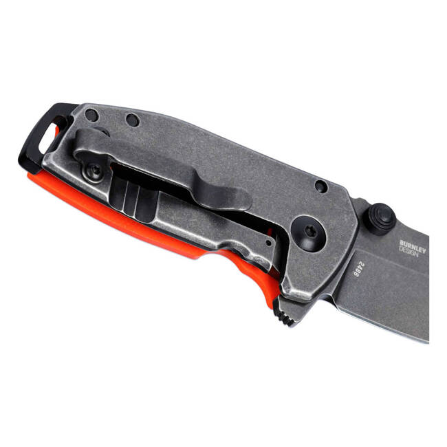 KNIFE WITH ASSISTED OPENER SQUID COMPACT G10 - ORANGE - CRKT