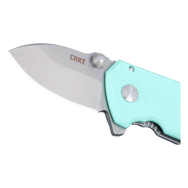 KNIFE WITH ASSISTED OPENER SQUID COMPACT G10 - SKYBLUE - CRKT