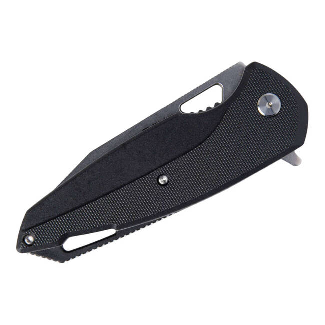 KNIFE WITH ASSISTED OPENER VIPERA XL CLIPPOINT BLACK - REVO