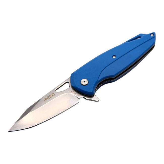 KNIFE WITH ASSISTED OPENER VIPERA XL CLIPPOINT BLUE - REVO