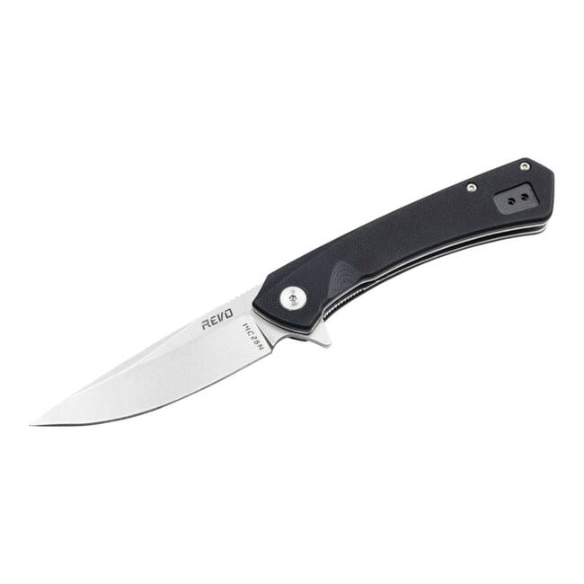 KNIFE WITH ASSISTED OPENER WARDEN BLACK REV2 - REVO